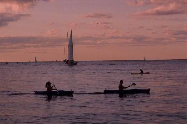 Evening Kayakers