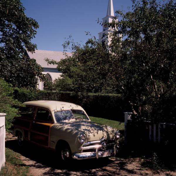 Old North Church and 1949 Ford